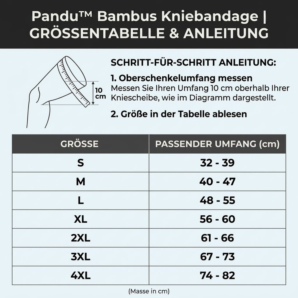 Pandu™ Bambus Kniebandage (1 Stück)
